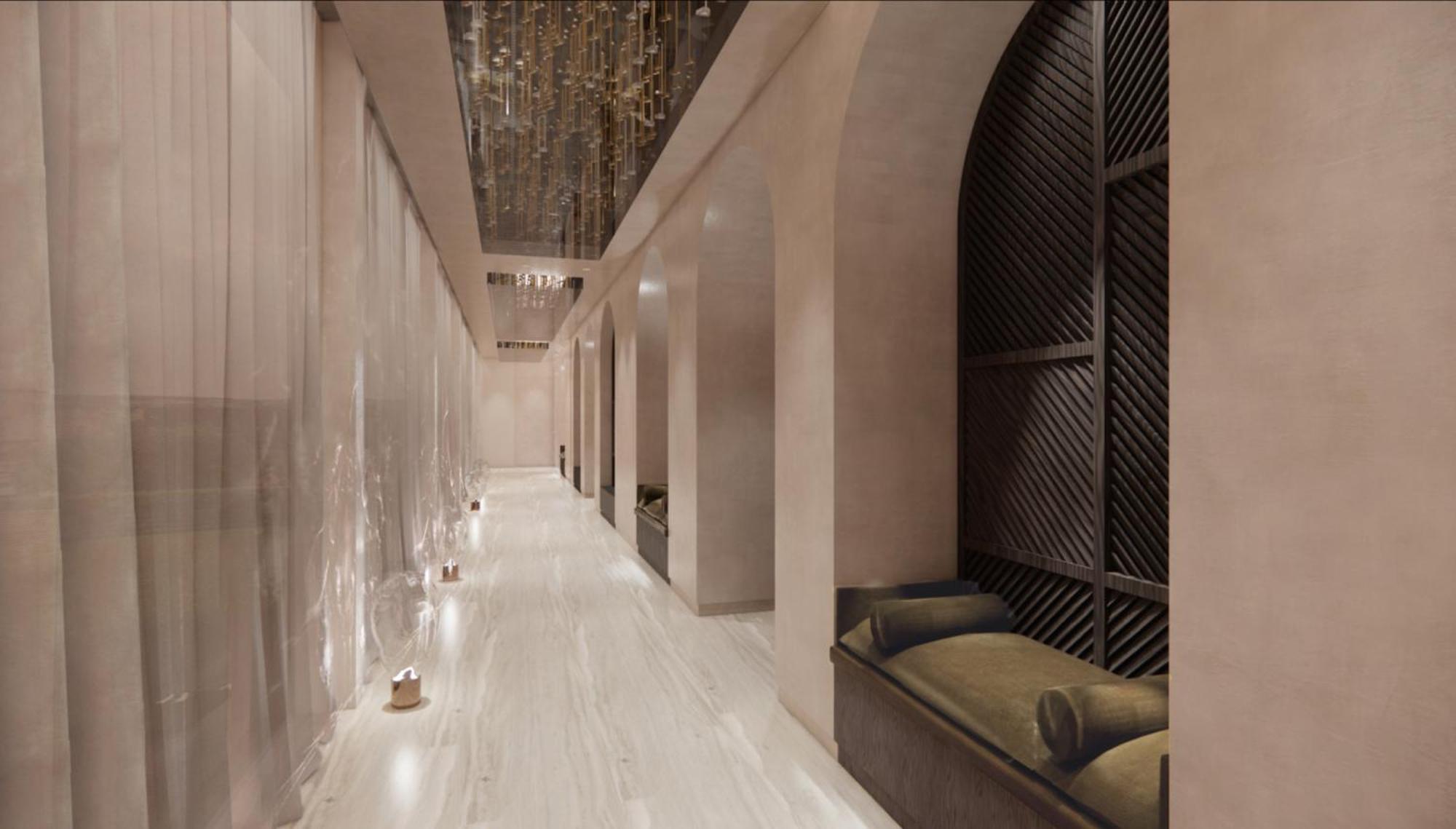 Abesq Doha Hotel And Residences, An Ihg Hotel Kültér fotó The interior of the hotel